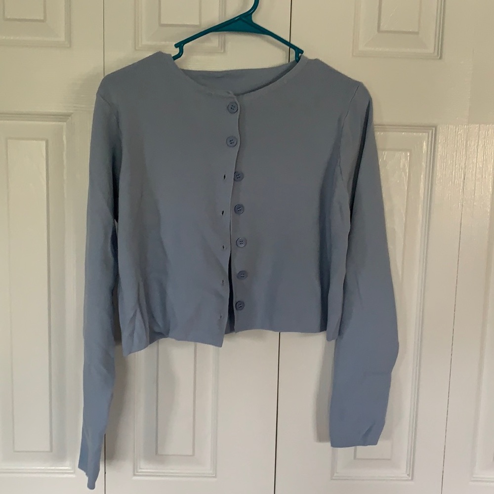 Light Blue Shein Cardigan